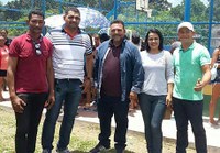 Prefeitura com apoio da Câmara Municipal Inaugura Quadra Poliesportiva na Comunidade Vitória